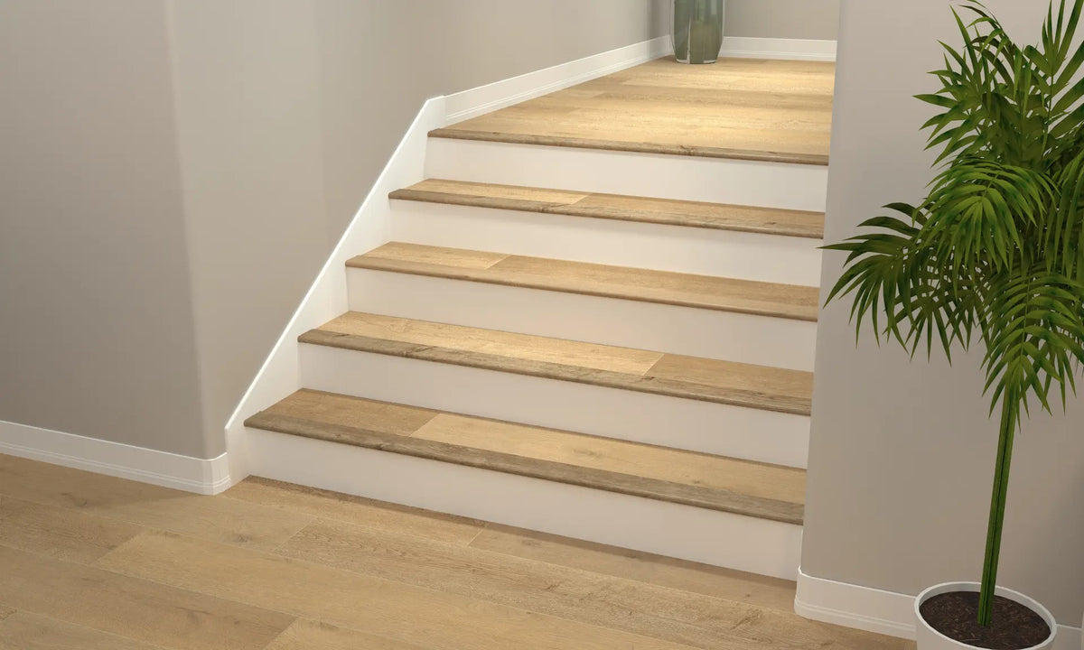 Laguna Sand Cali Vinyl Stair Nosing Overlap