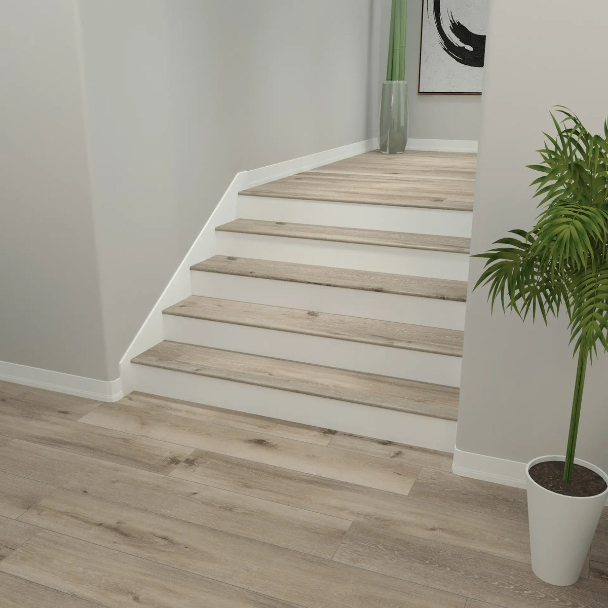 Aged Hickory Cali Vinyl Stair Nosing Flush Windansea