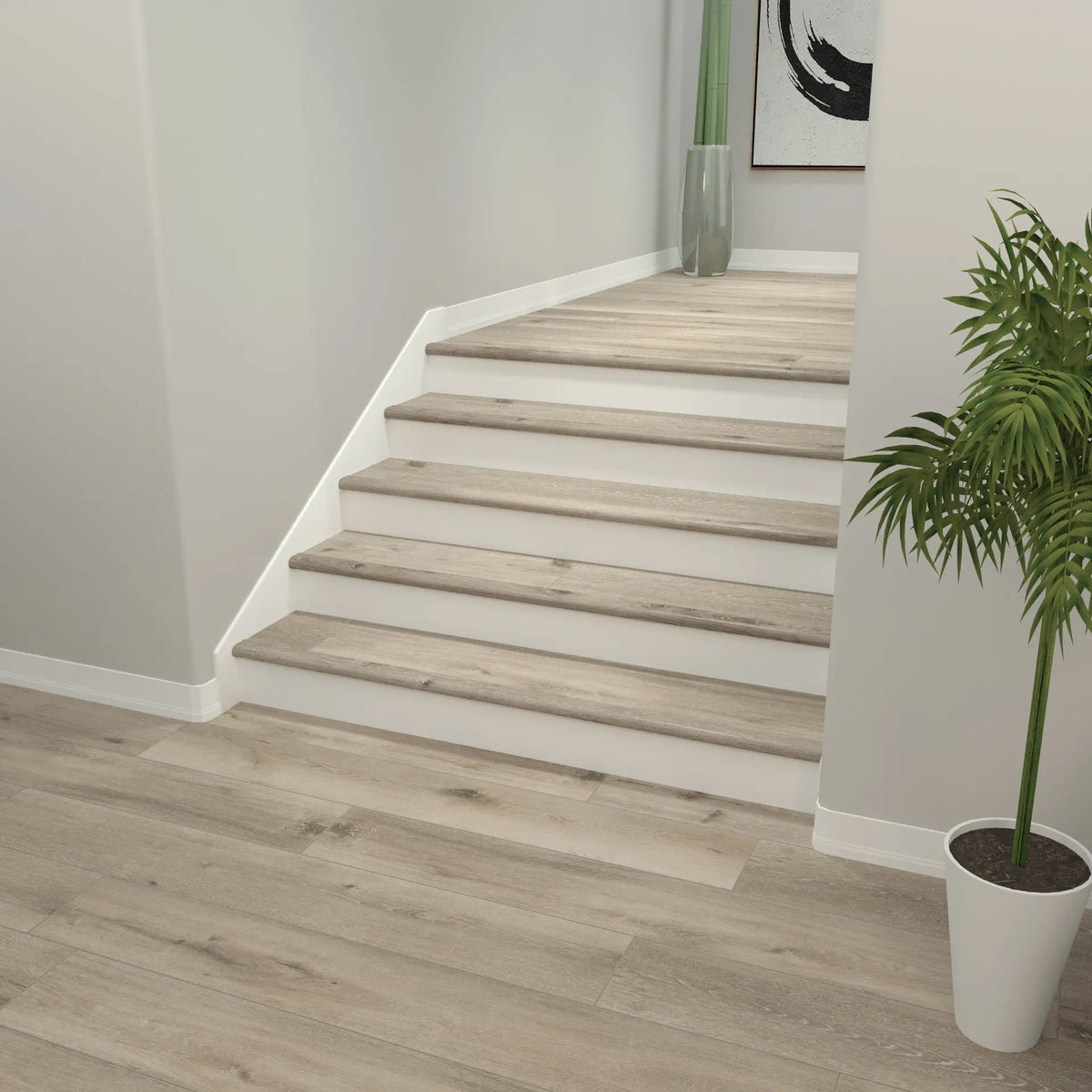 Aged Hickory Cali Vinyl Stair Nosing Overlap Windansea