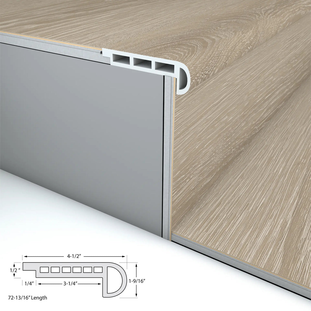 Bird Rock Ridge Stair Nosing Flush 6.5mm