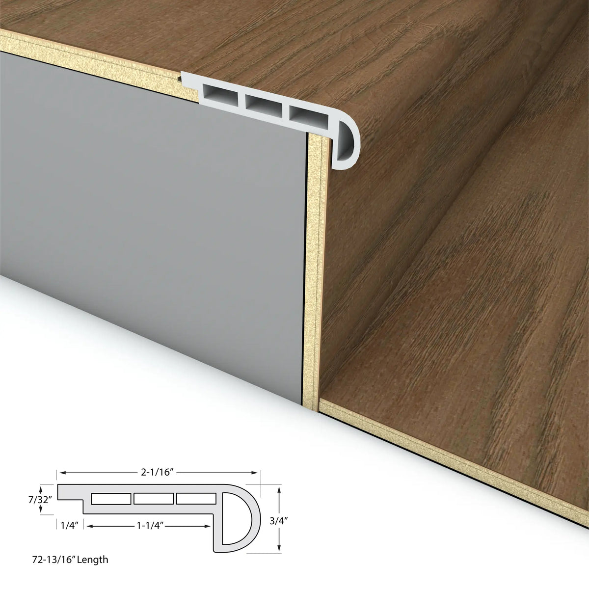 Bridge Beam Stair Nosing Flush 6.5mm