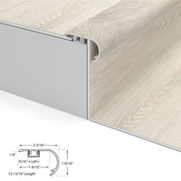 Castaway Oak Cali Vinyl Stair Nosing Overlap