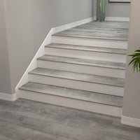 Gray Ash Cali Vinyl Stair Nosing Flush Classic