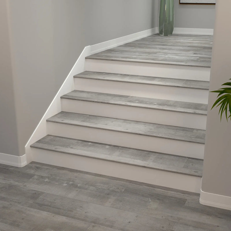Gray Ash Cali Vinyl Stair Nosing Flush Classic