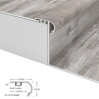Gray Ash Cali Vinyl Stair Nosing Overlap Windansea