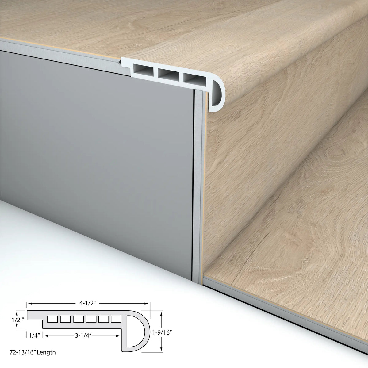 Hermosa Coast Cali Vinyl Stair Nosing Flush