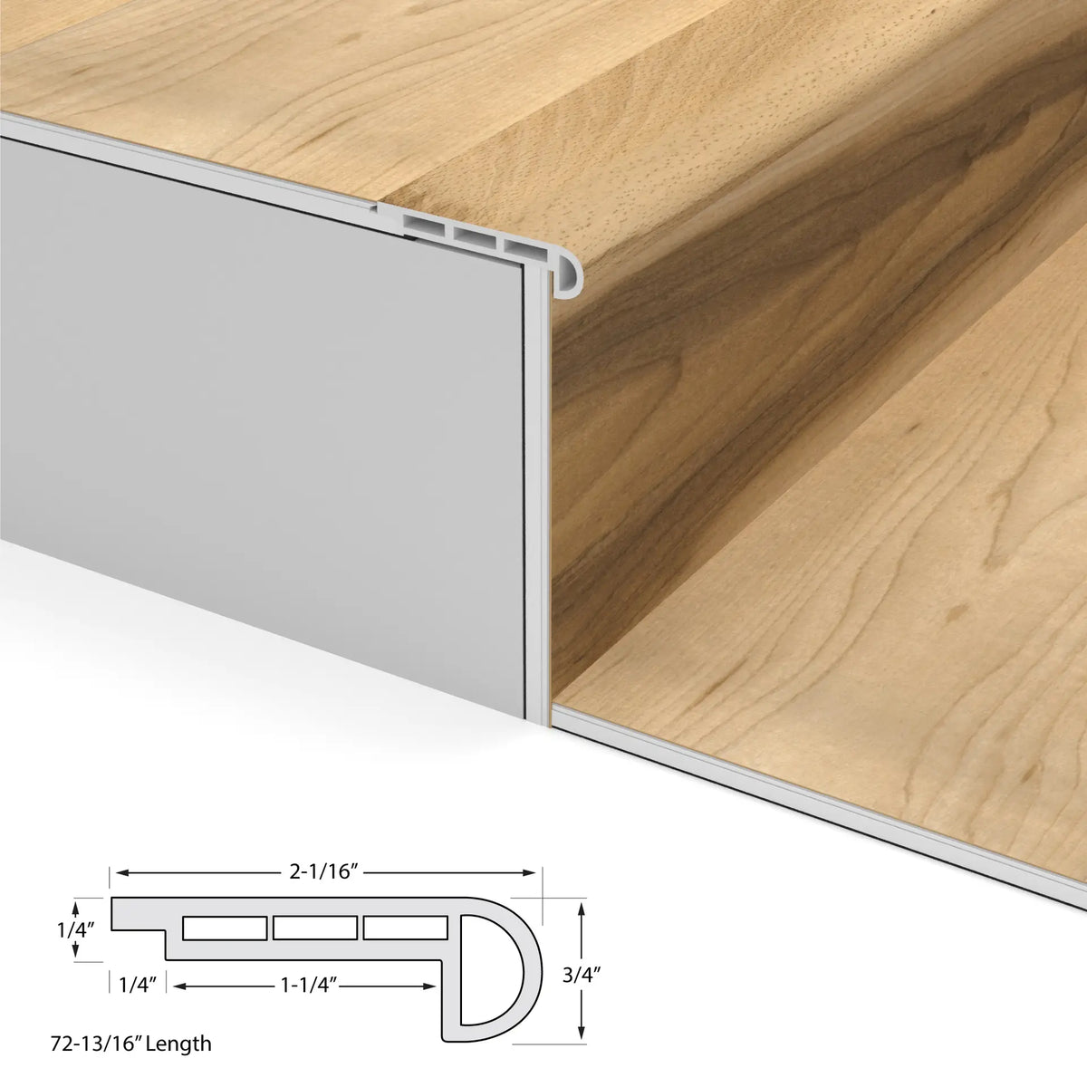 Huntington Hickory Cali Vinyl Stair Nosing Flush