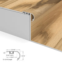 Huntington Hickory Cali Vinyl Stair Nosing Overlap