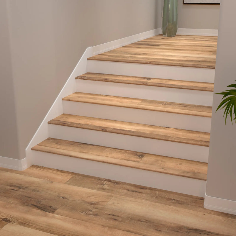 North Shore Oak Cali Vinyl Stair Nosing Flush Classic