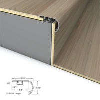 Pelican Post Stair Nosing Overlap 6.5mm