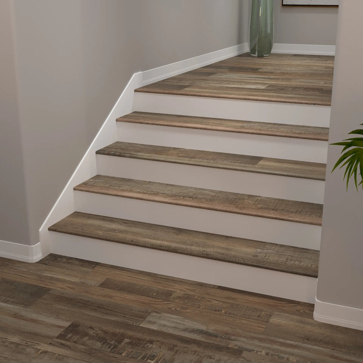 Redefined Pine Cali Vinyl Stair Nosing Flush Classic