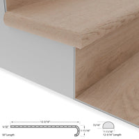 Rockaway Oak Tread w/ Cap Universal