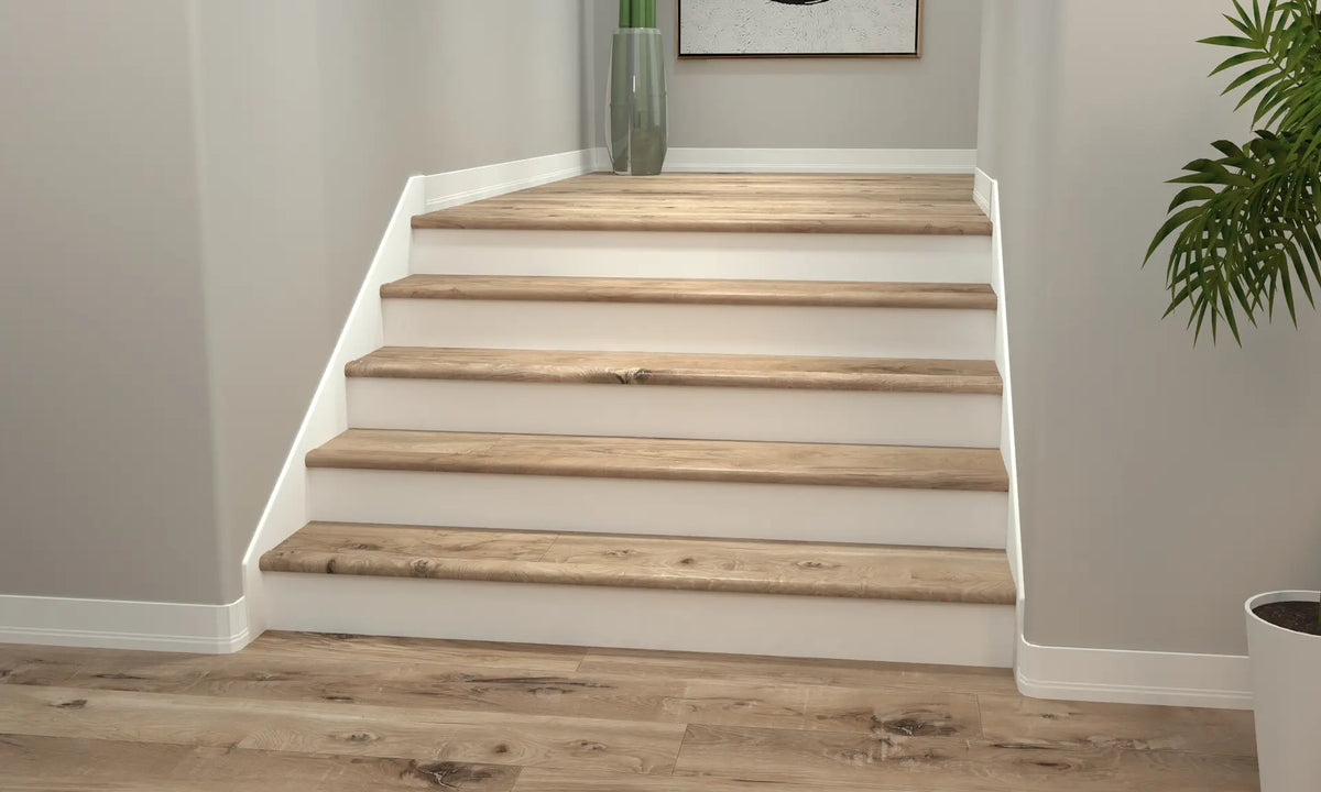 Seaboard Oak Cali Vinyl Stair Nosing Overlap