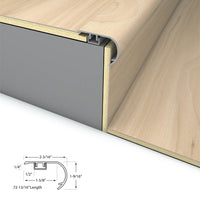Timber Beach Stair Nosing Overlap 6.5mm