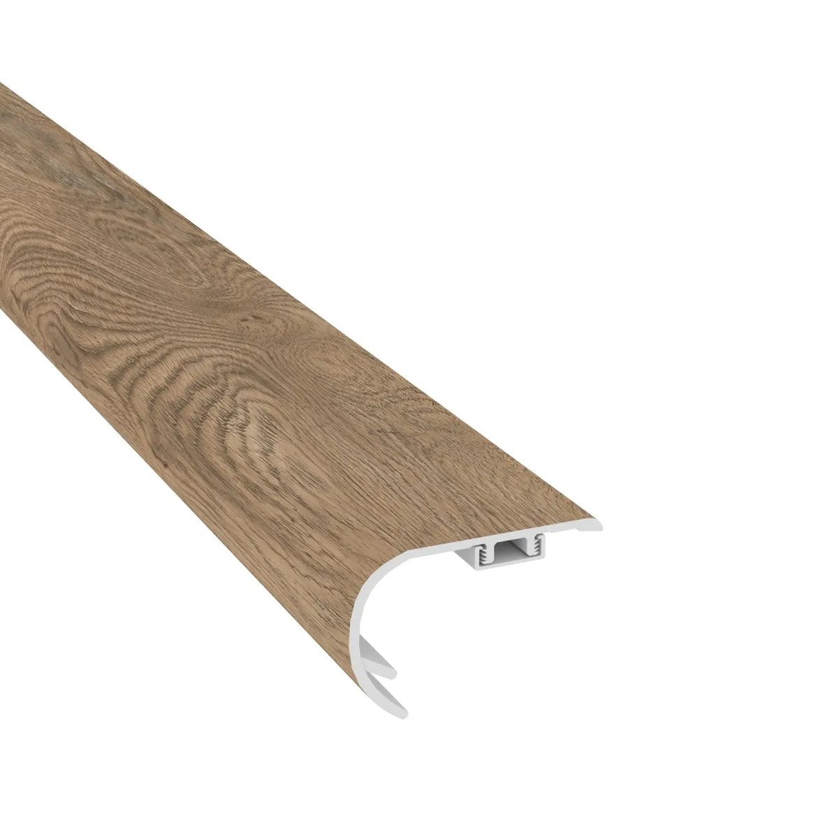 Tourmaline Toast Cali Vinyl Stair Nosing Overlap