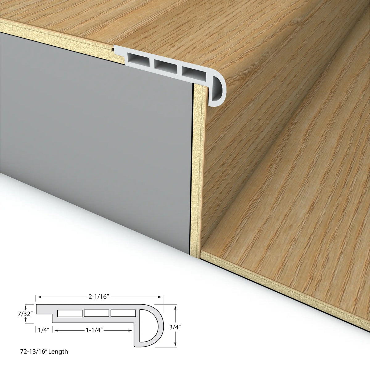 Sunbaked Escape Stair Nosing Flush 6.5mm